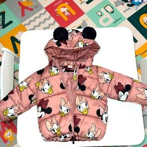 Adorable, Minnie mouse puffer jacket, size 2 toddler